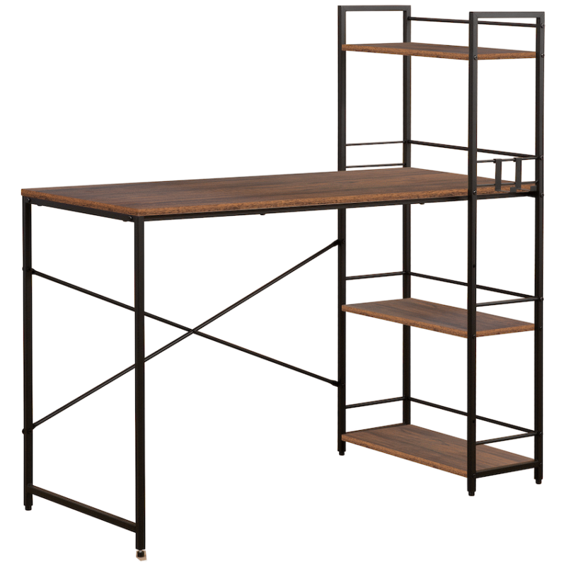 Everfurn Regal Desk - Dark Oak