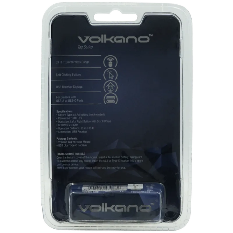 VolkanoX VXH100 Bluetooth Headphones with ANC - Black