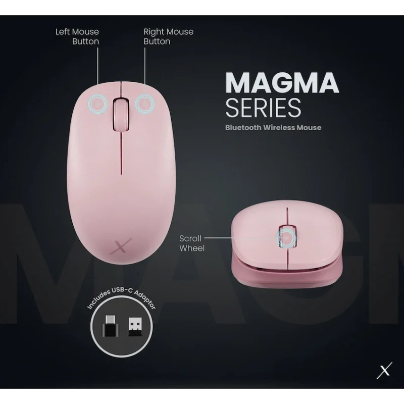 VolkanoX Magma Bluetooth Wireless Mouse - Rose
