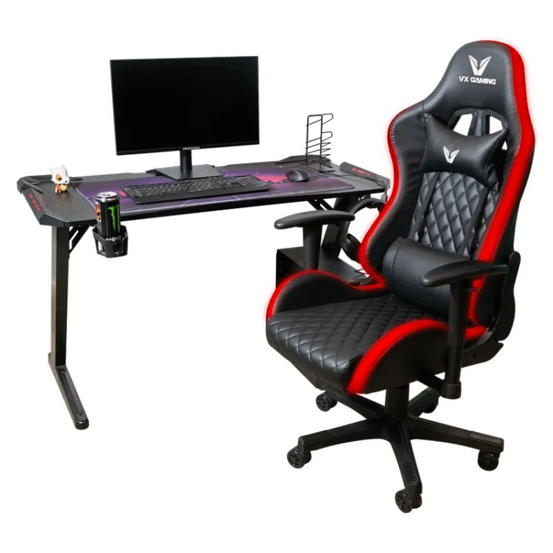 VX Gaming Lumas High-Back Gaming Chair with RGB Lights