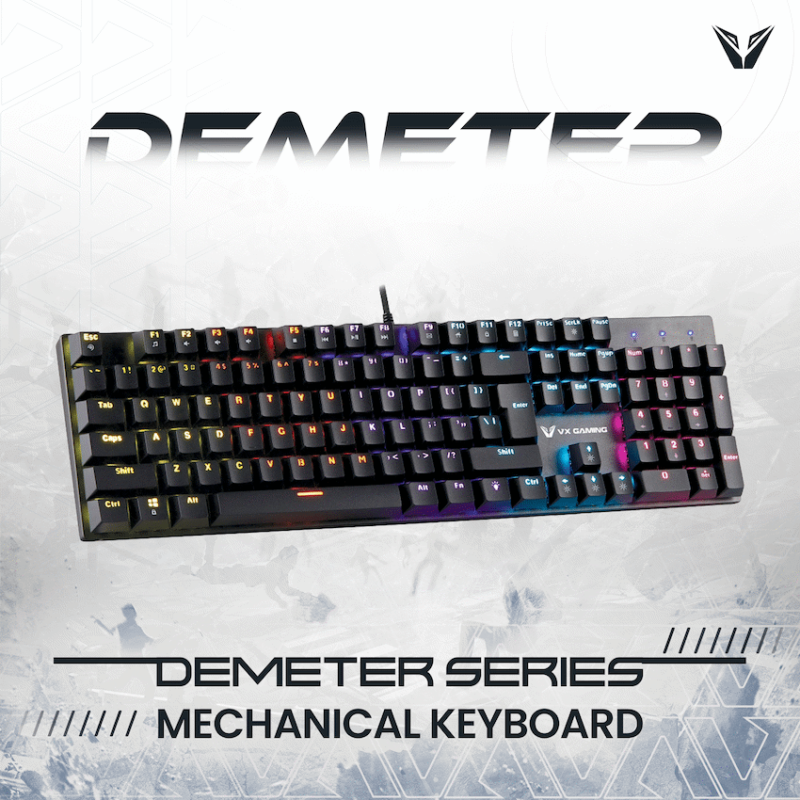 VX Demeter Series Mechanical Keyboard with Full RGB Lighting