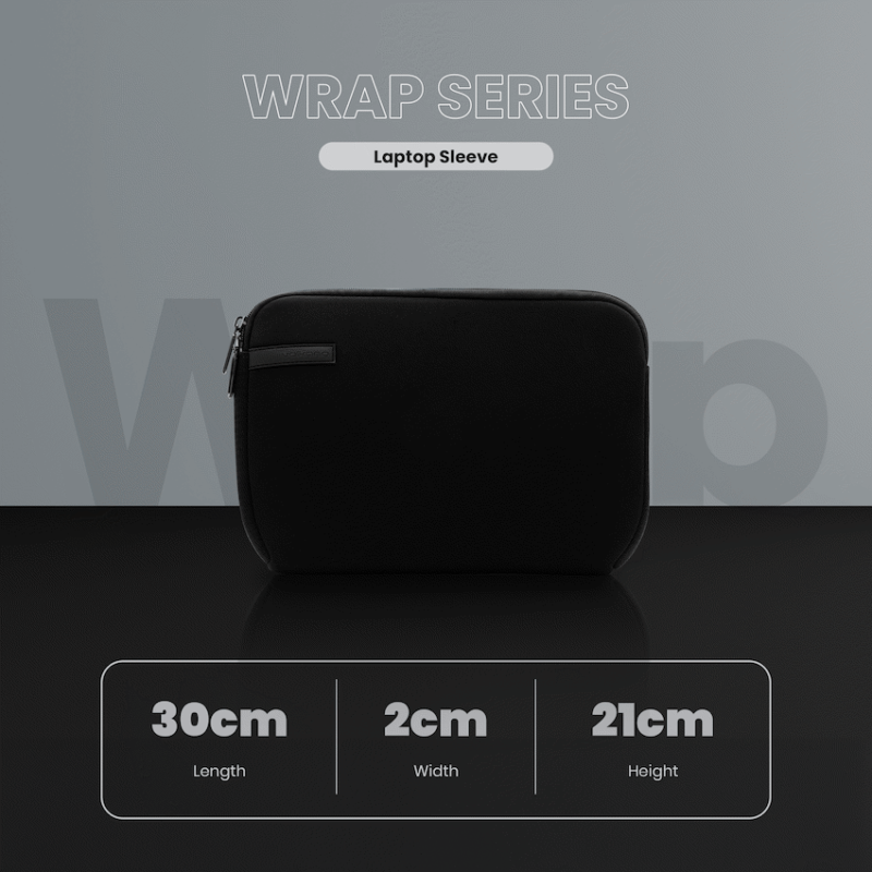 Volkano Wrap series 11.6" Laptop sleeve Black