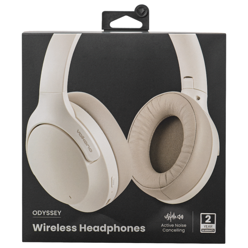 Volkano Odyssey ANC Bluetooth Wireless Headphone - Nude