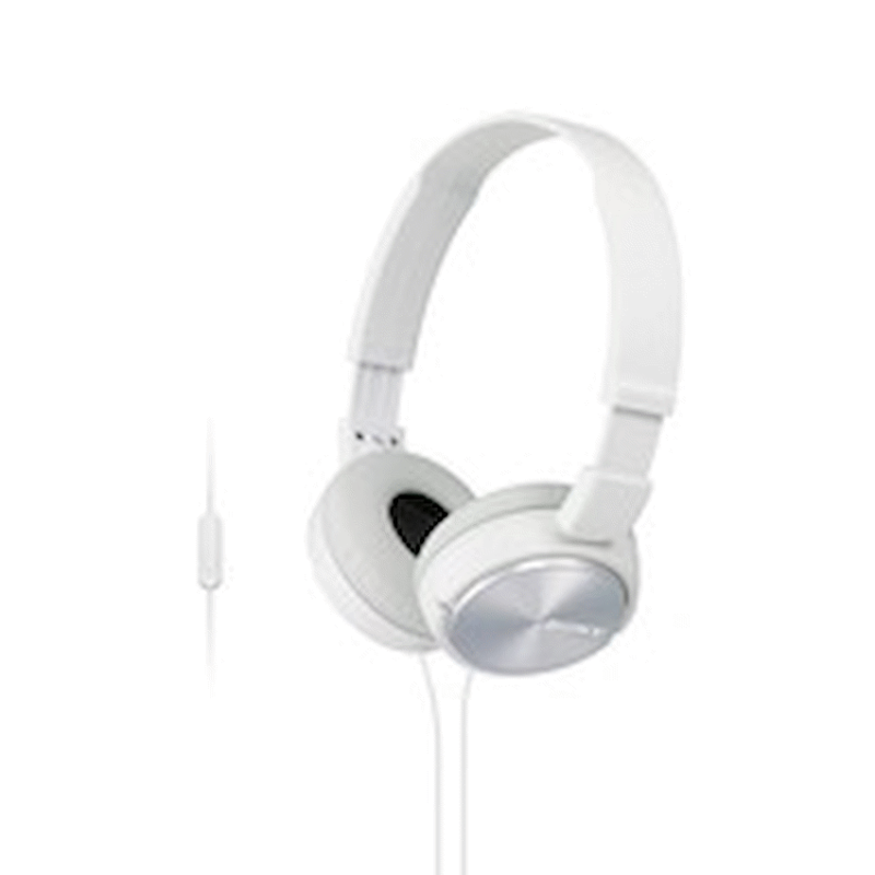 Sony MDR-ZX310AP (Black) Folding Aux Headphones with Mic