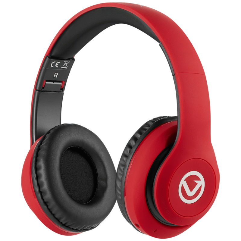 Volkano Impulse Series Bluetooth Headphones - Red