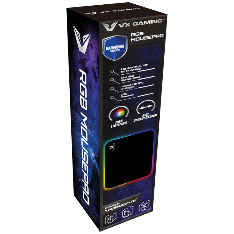 VX Gaming Harmonia RGB Mouse Pad 300x250x3mm