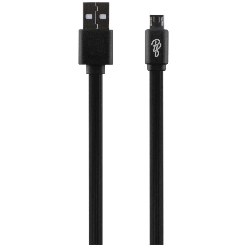 Pro Bass Energize Series Packaged Micro USB Cable - Black - 1.2m