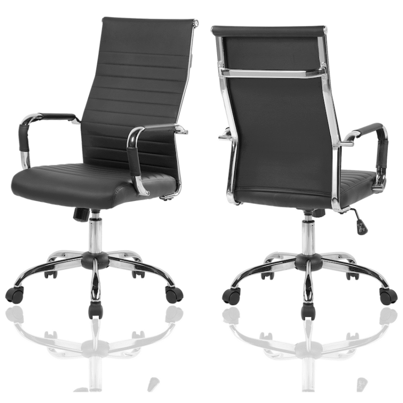 Everfurn Jupiter High Back Office Chair with Padded Seat