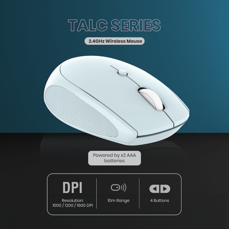 Volkano Talc Wireless Mouse - Blue