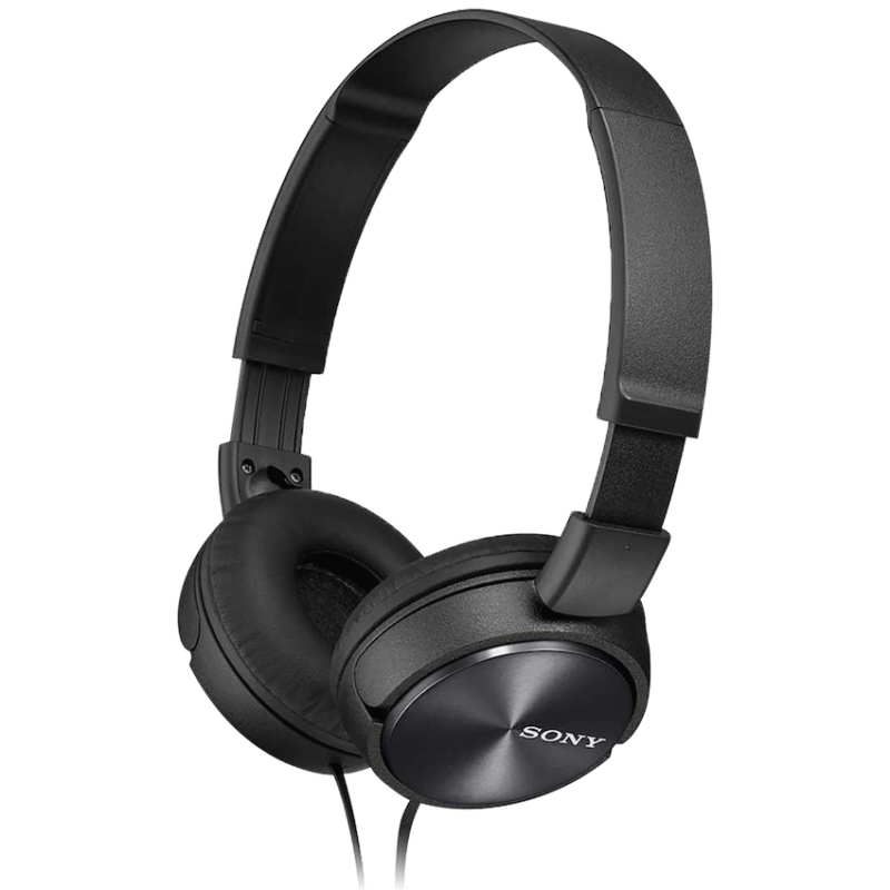 Sony MDR-ZX310AP (Black) Folding Aux Headphones with Mic