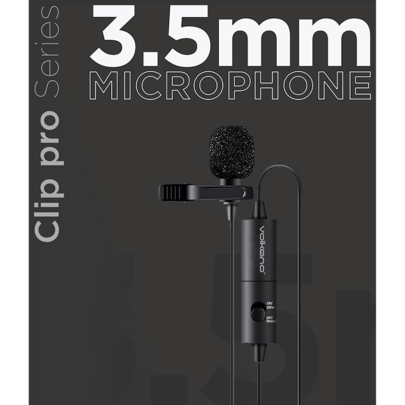 Volkano Clip Pro Series 3.5mm Microphone