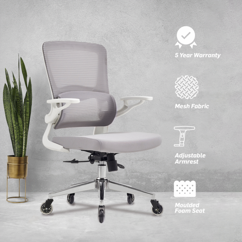 Everfurn Dakota Ergo Mid-Back