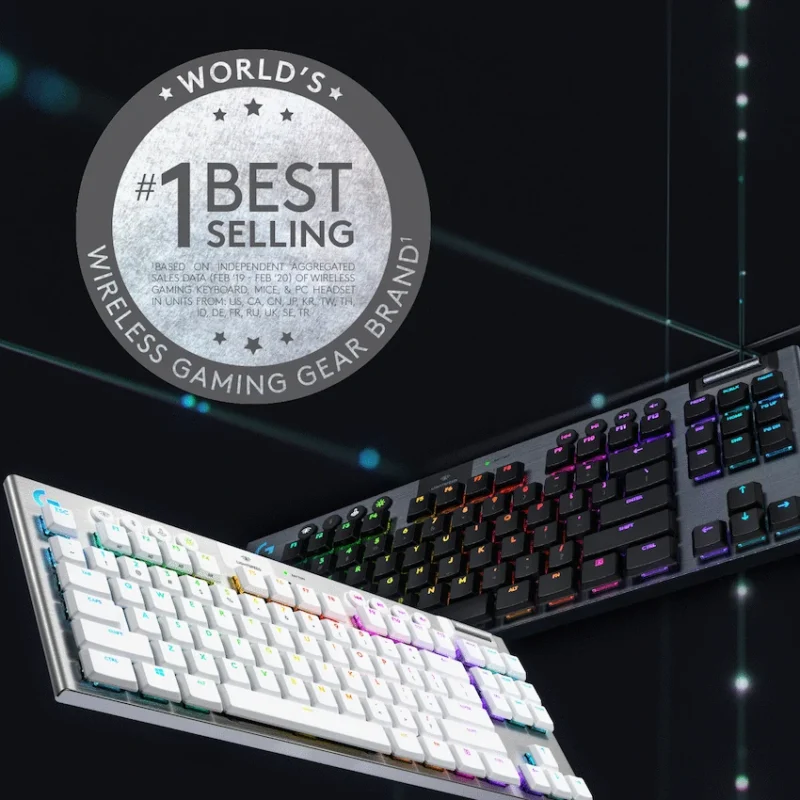 Logitech(R) G915 TKL LIGHTSPEED Wireless RGB Mechanical Gaming Keyboard - GL Tactile - Carbon