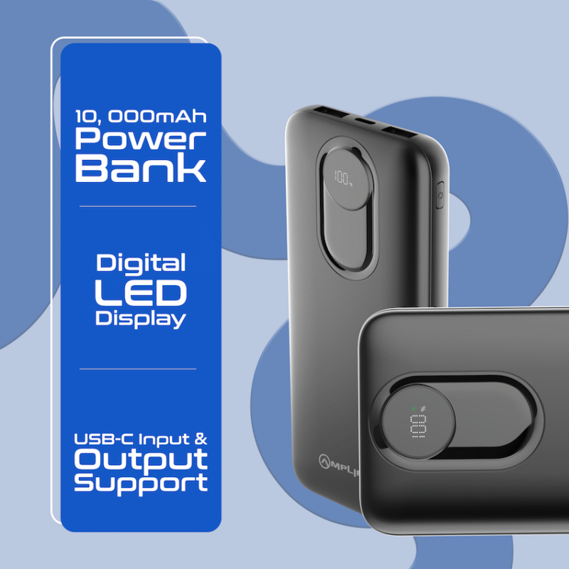 Amplify Spark Series 10000mAh Power Bank - Black