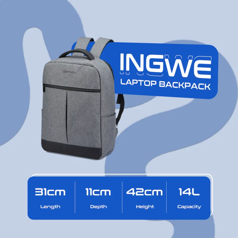 Amplify Ingwe 15.6"Laptop Backpack Black/Charcoal