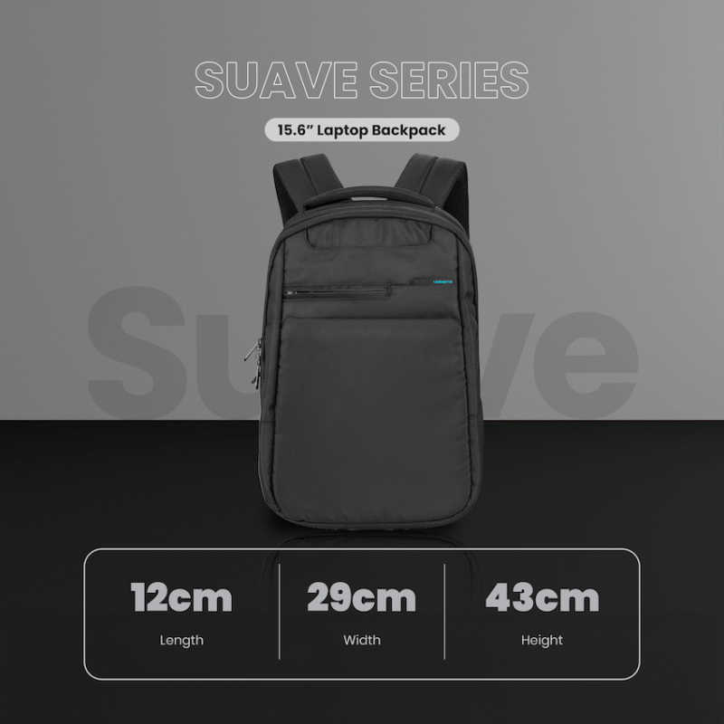 Volkano Suave 15.6" Laptop Backpack - Black/Turquoise