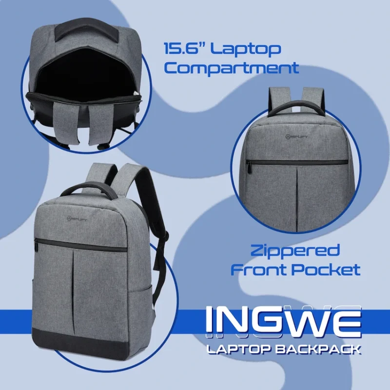 Amplify Ingwe 15.6"Laptop Backpack Black/Charcoal