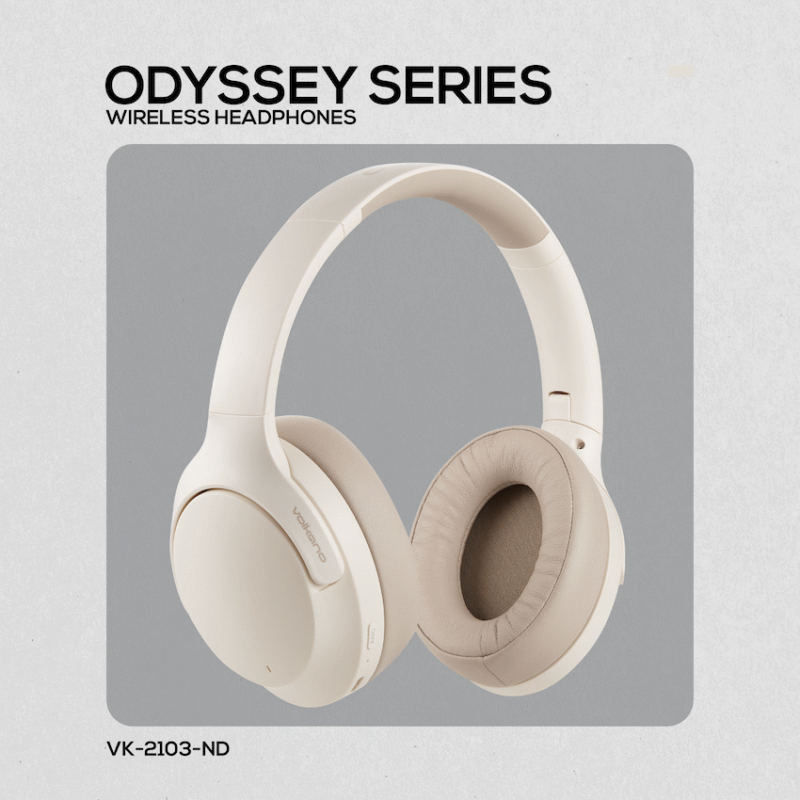 Volkano Odyssey ANC Bluetooth Wireless Headphone - Nude