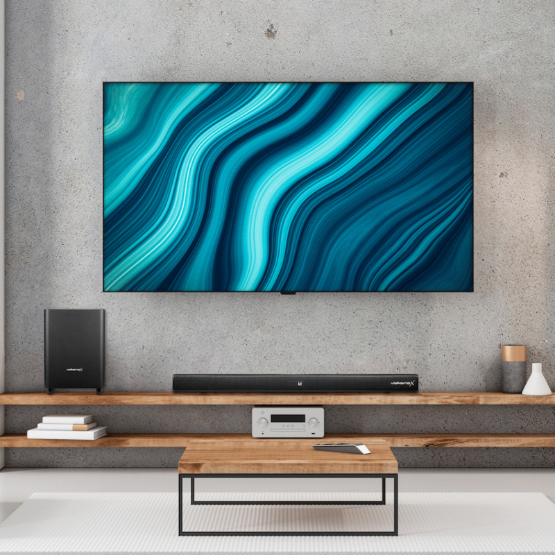 VolkanoX Supersonic 2 Series 2.1 200w Soundbar System with Wireless Subwoofer - Black