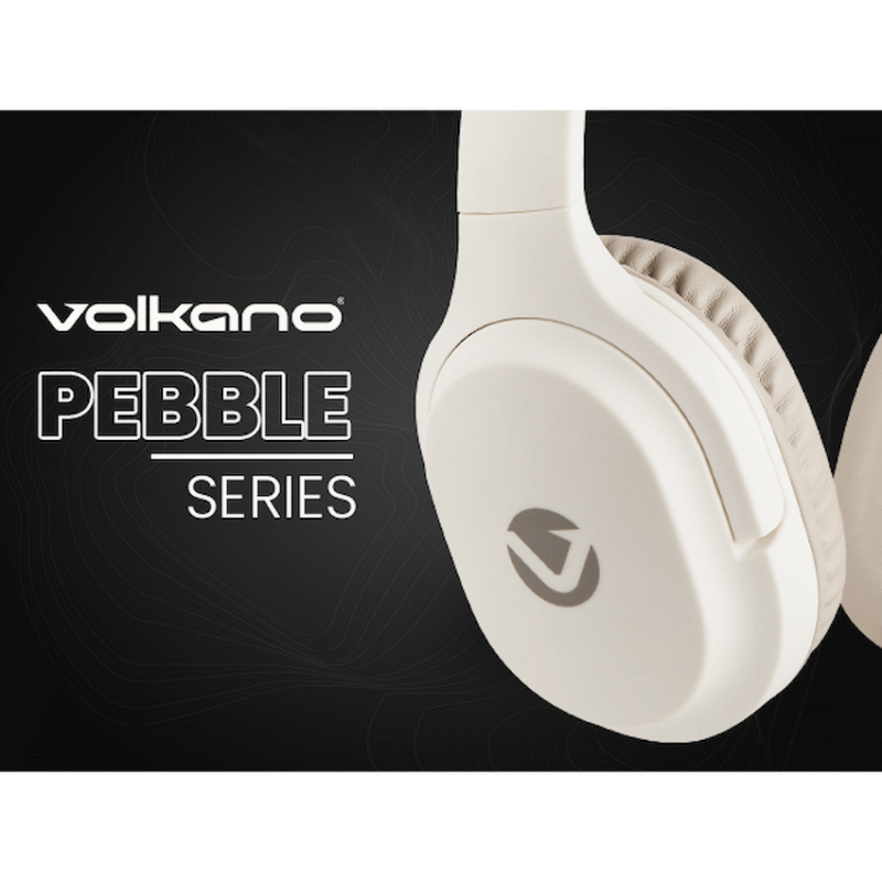 Volkano Pebble Series Bluetooth Headphones - Khaki