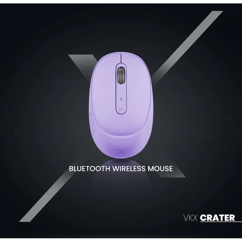 VolkanoX Crater Bluetooth Wireless Mouse - Purple