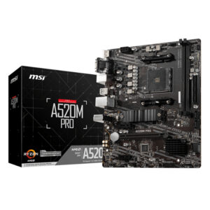 MSI A520M Pro | AMD AM4 | Micro-ATX | DDR4 | Motherboard