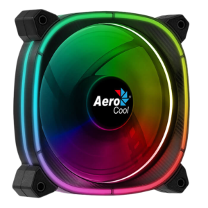 AeroCool Astro 12 120mm ARGB Case Fan | Single Pack | Black