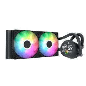 AeroCool Abyss L240R Digi ARGB Liquid CPU Cooler | 240mm | Black