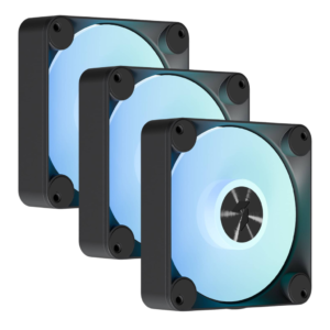 AeroCool APNX FP1-R ARGB 120mm PWM Fan | Triple Pack | Fan Hub | Reverse Blade | Black