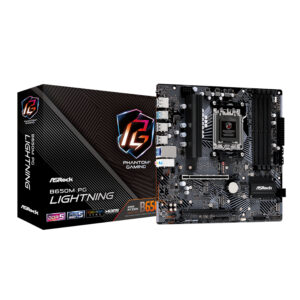 ASRock B650M PG Lightning | AMD AM5 | Micro-ATX | DDR5 | Motherboard