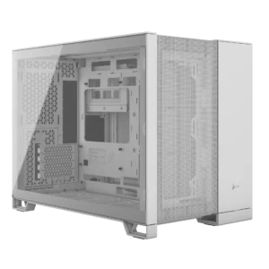 Corsair 2500D Airflow Dual Chamber Gaming PC Case | Micro-ATX | White