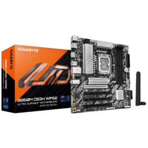 Gigabyte B860M DS3H Wi-Fi 6E | Intel LGA1851 | Micro-ATX | DDR5 | Motherboard
