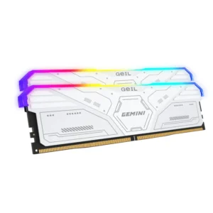 Geil Gemini RGB 64GB (2 x 32GB) | DDR5 | 6000MHz | Desktop Gaming Memory - White