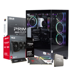 PCBuilder MAXIMUS Gaming PC | AMD Ryzen 7 7800X3D | 32GB DDR5 | 1TB NVMe | AMD Radeon RX 9070 XT 16GB | Windows 11 Home