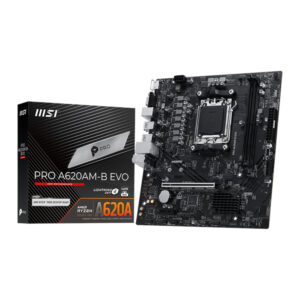 MSI Pro A620AM-B EVO | AMD AM5 | Micro-ATX | DDR5 | Motherboard