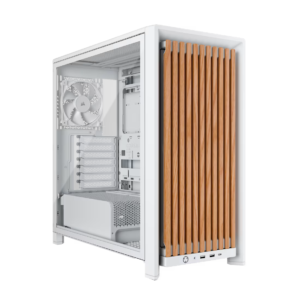 Corsair Frame 4000D Wood RS Gaming PC Case | E-ATX | White