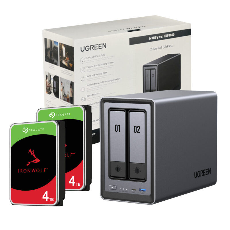 DXP2800-8TB_UGreen-DXP2800-2-Bay-NAS-with-2-x-4TB-Seagate-Ironwolf-HDD_wr_01a