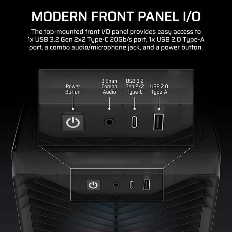 Corsair 3200D RS ARGB Gaming PC Case | ATX | Smoke