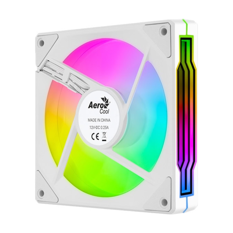 AeroCool Phantom M-3 ARGB 120mm PWM Fan | Single Pack | White
