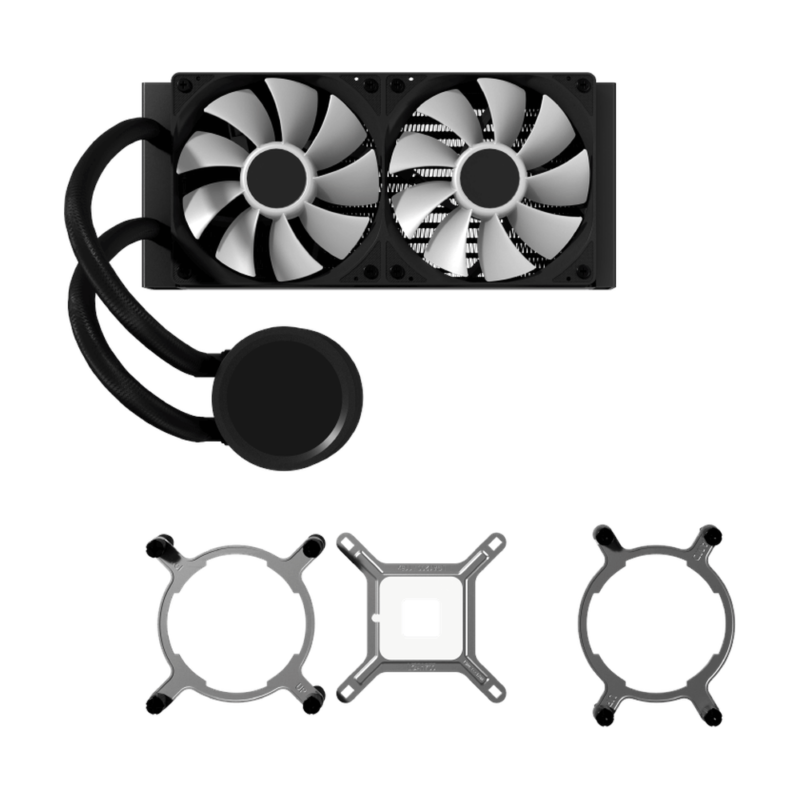 AeroCool Abyss L240R Digi ARGB Liquid CPU Cooler | 240mm | Black