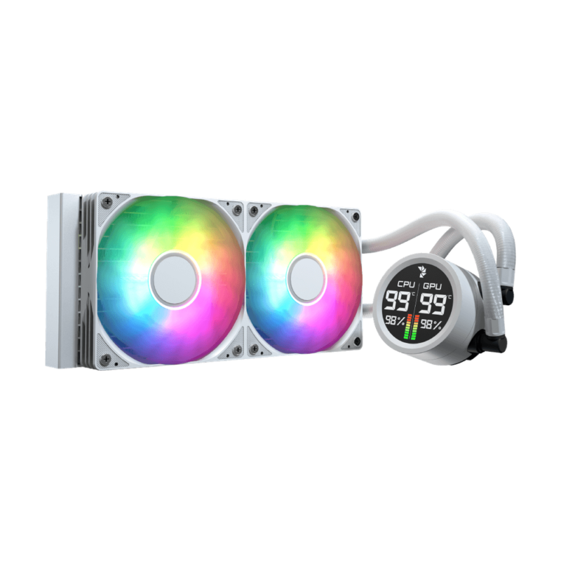 AeroCool Abyss L240R Digi ARGB Liquid CPU Cooler | 240mm | White