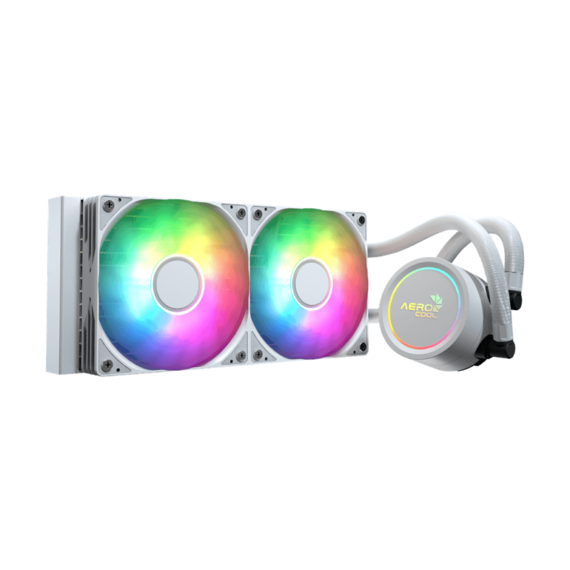 AeroCool Abyss L240R ARGB Liquid CPU Cooler | 240mm | White