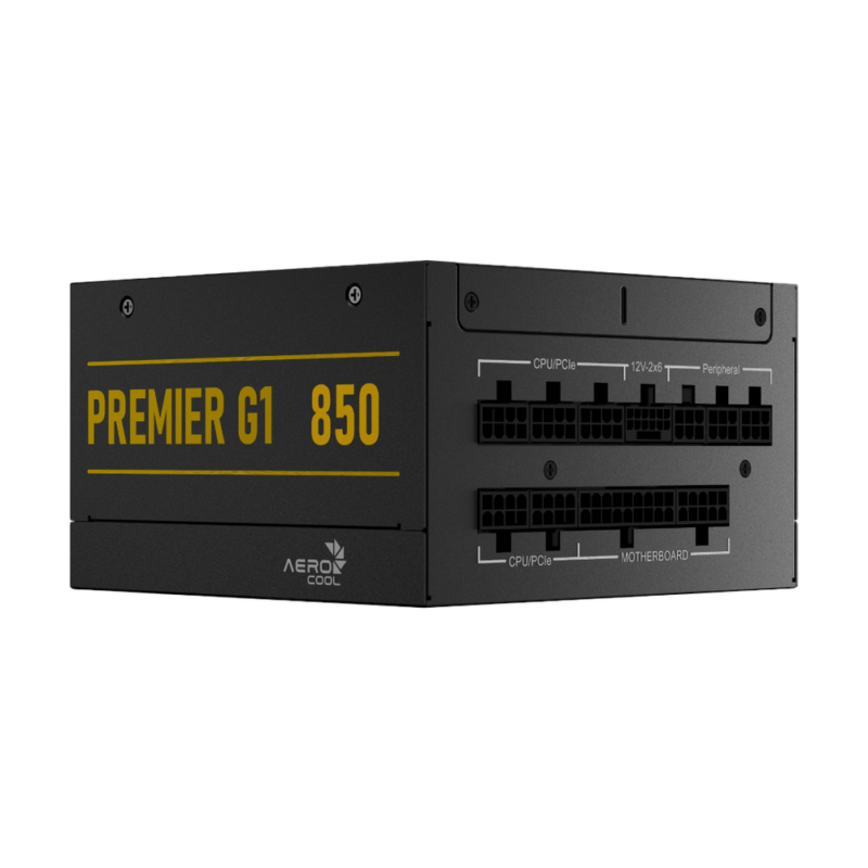 AeroCool Premier G1 850 | Fully-Modular | 80+ Gold | 850W | Power Supply